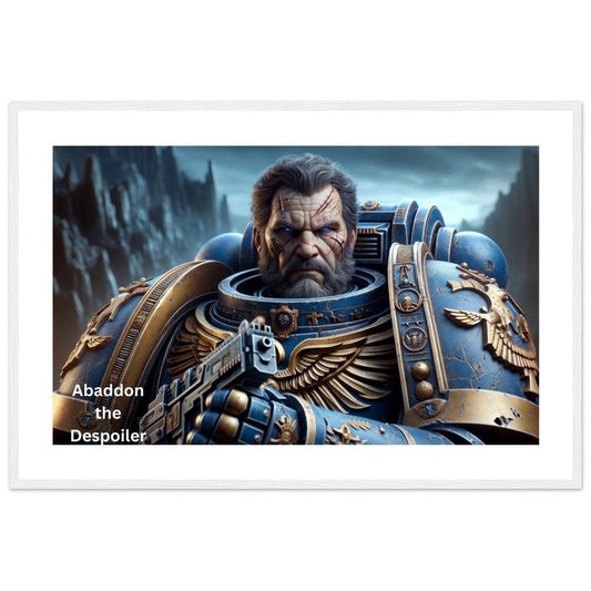 Abaddon the Despoiler 2                 Classic Semi-Glossy Paper Wooden Framed Poster