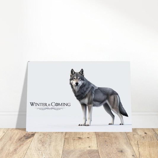 Winter Is Coming Poster - Direwolf Design on Premium Matte Paper - Perfect Gift for Fans