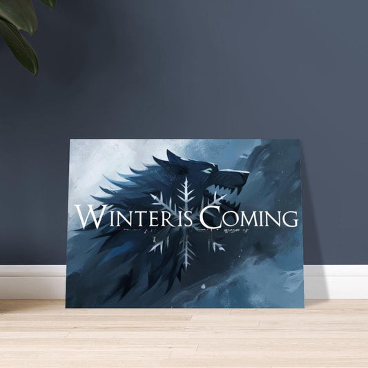 Winter Is Coming: Abstract Wall Art Poster - Perfect Fan Art Decor