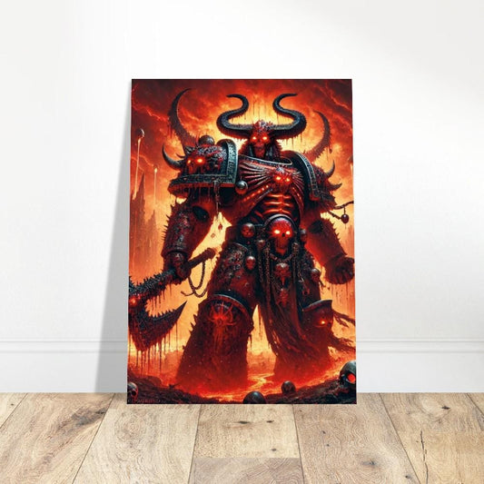 Angron Daemon Primarch Poster | Warhammer Fan Art - Premium Matte Print