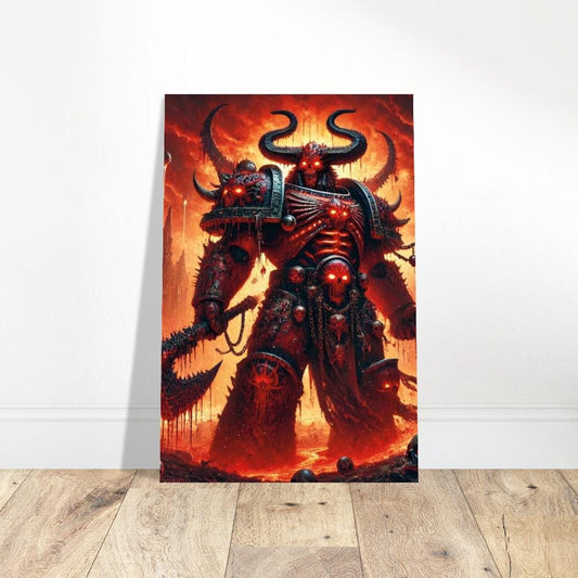 Angron Daemon Primarch Poster | Warhammer Fan Art - Premium Matte Print